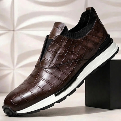 Men’s Premium Cowhide Leather Casual Sneakers – Multiple Colors