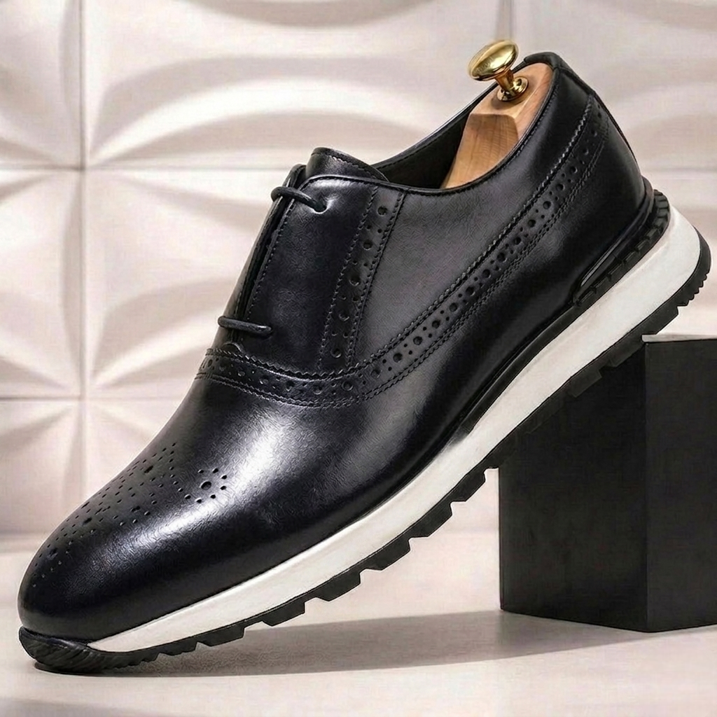Men’s Premium Cowhide Leather Casual Sneakers – Multiple Colors