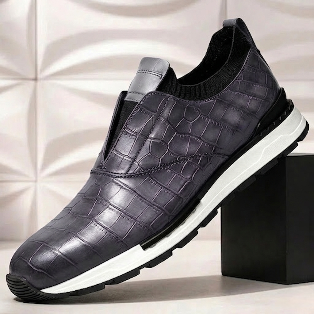 Men’s Premium Cowhide Leather Casual Sneakers – Multiple Colors
