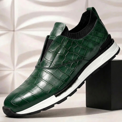 Men’s Premium Cowhide Leather Casual Sneakers – Multiple Colors
