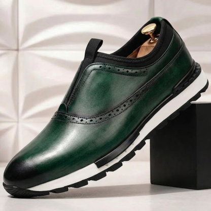 Men’s Premium Cowhide Leather Casual Sneakers – Multiple Colors