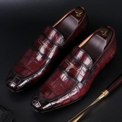 Alligator Slip-On Loafers
