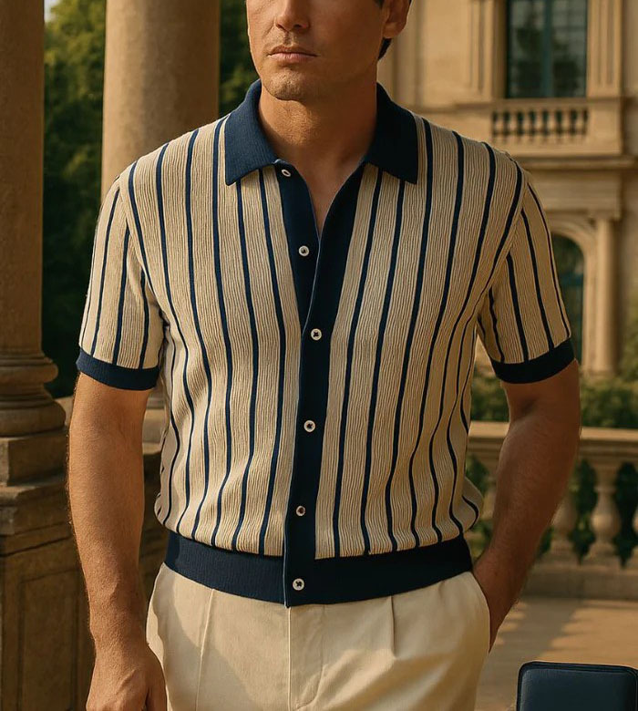 Atlantic Frame Knit Polo