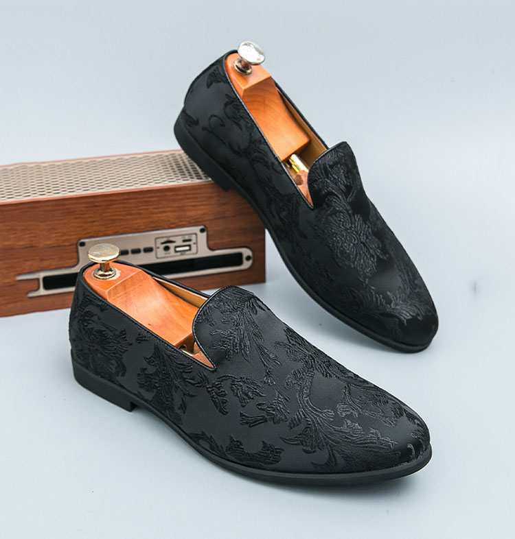 New men's printed casual fashion loafers