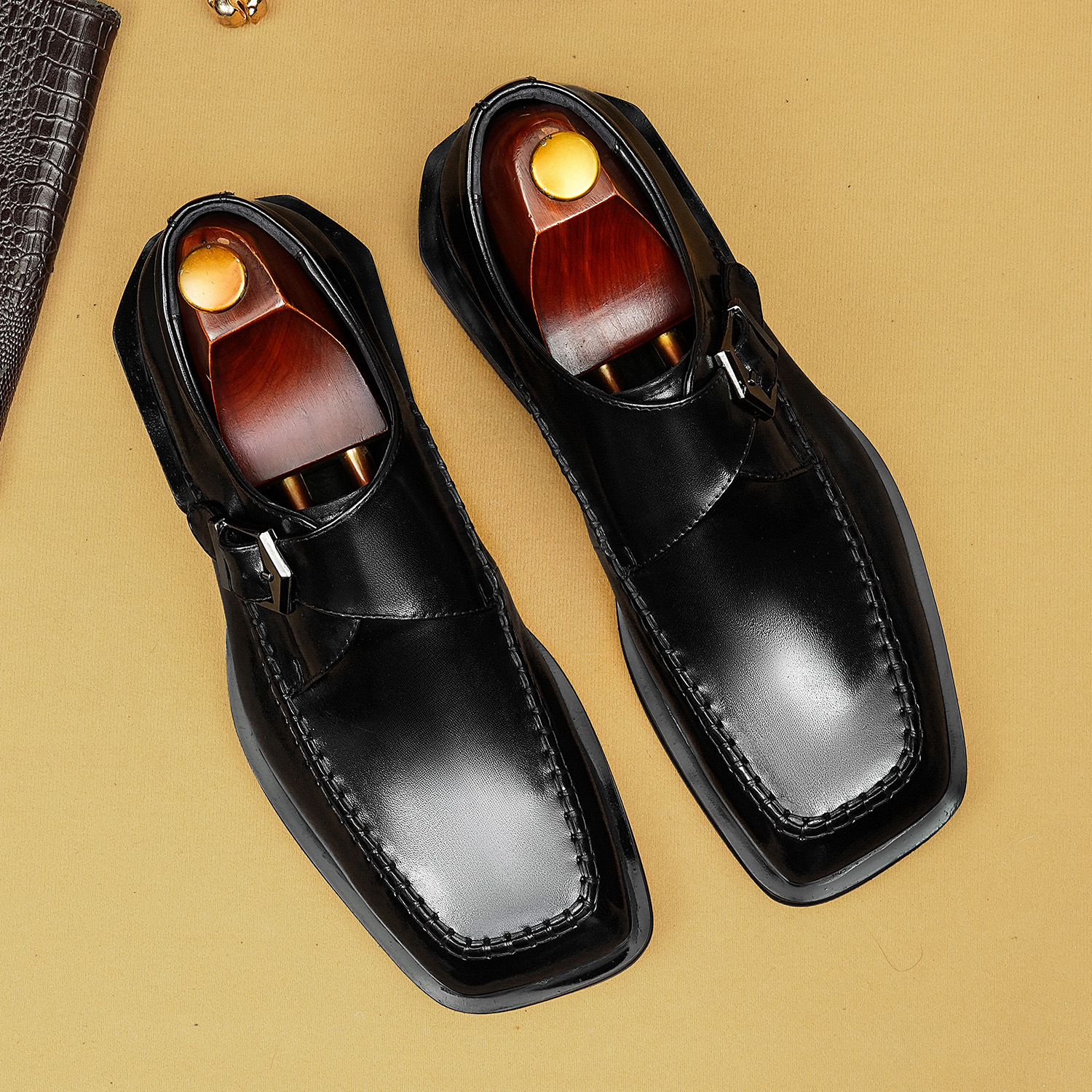 [Copy]Stylish Two-Tone Luxury Top-Grain Leather Oxford Shoes