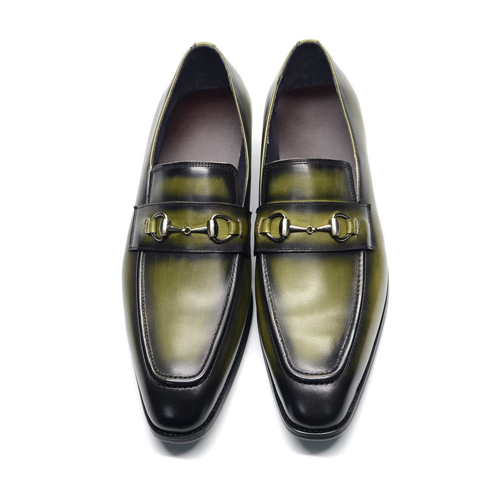 2024 new men's fashion new summer business casual first layer cowhide genuine leather moccasins luxury men's shoes