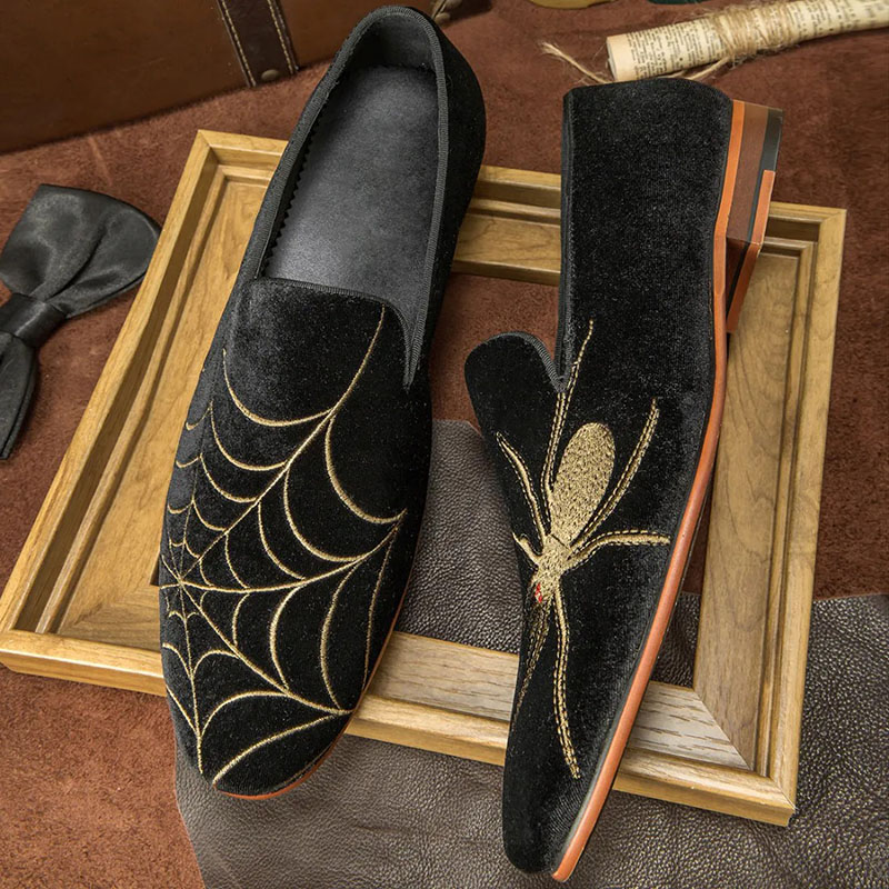 GUYSTEP™-Men's Velvet Classic Personalized Embroidered Loafers