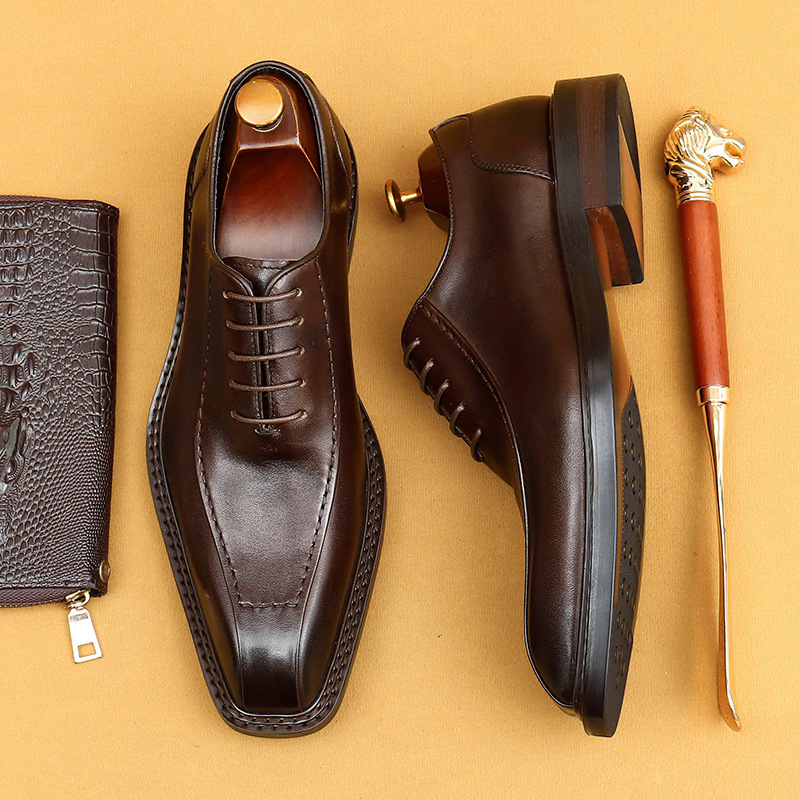 Vintage Business Formal Leather Oxford Shoes