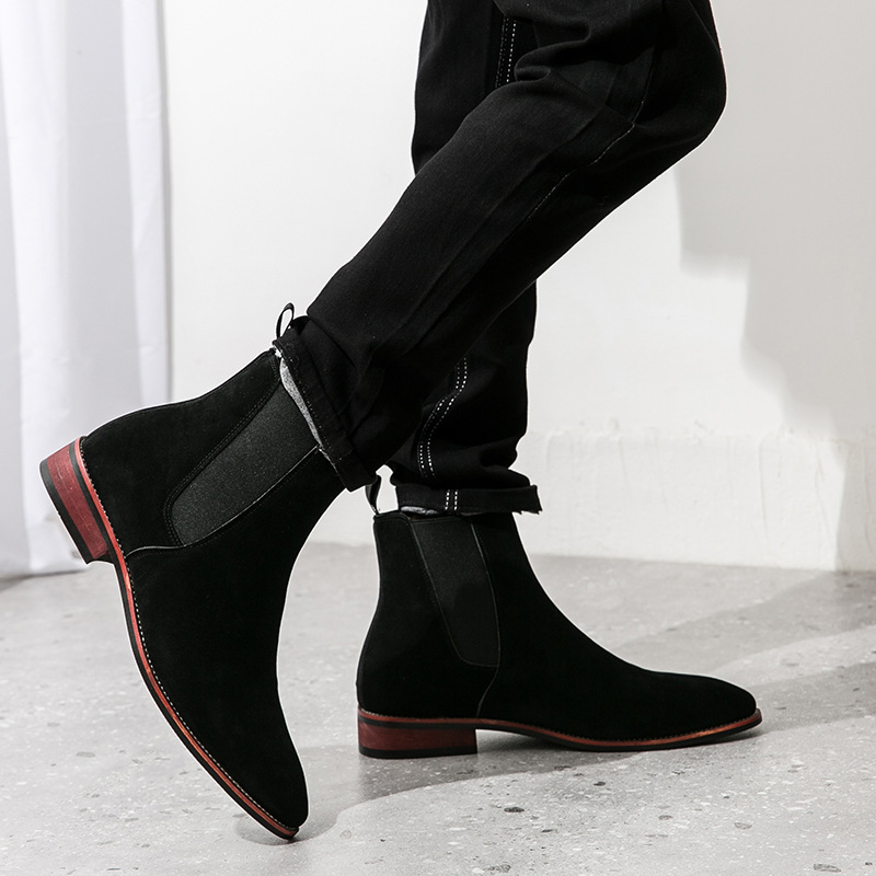 [Copy]Fashion Pointed Toe Business Casual Men's Genuine Leather Loafers