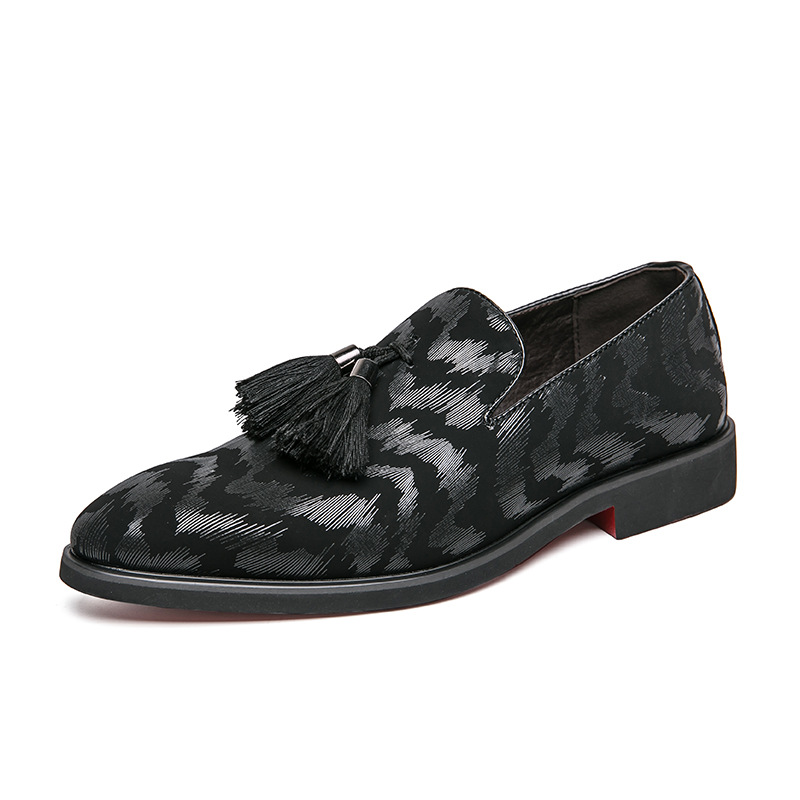 Summer pointed daily spot microfiber solid color simple black low-top viscose shoes sgs bean shoes