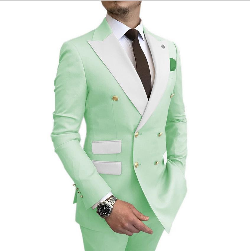 Men's two-piece suit 2024 new cross-border wedding groom best man suit men's business Korean suit