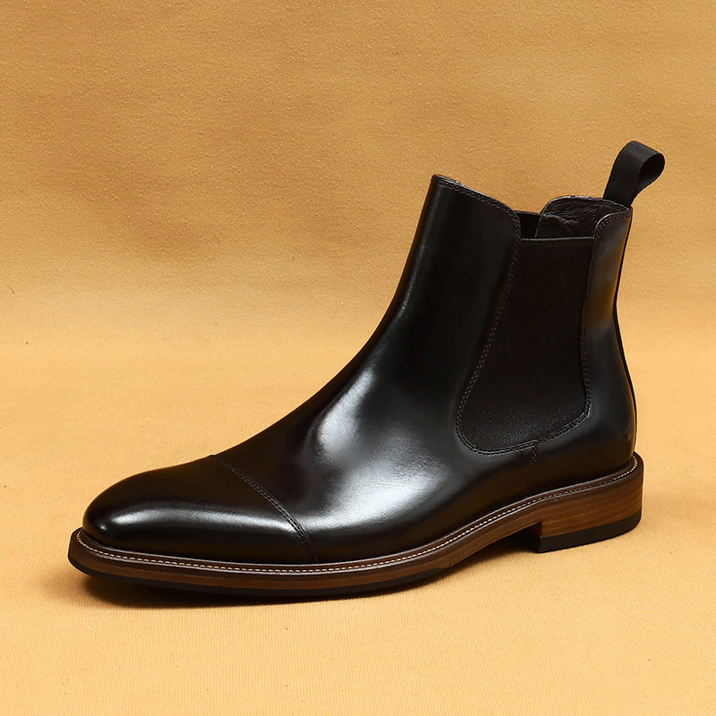 [Copy]Men's Genuine Leather Wingtip Derby Shoes—Two-Tone Brogue Derbies Suitable for Weddings and Business Occasions