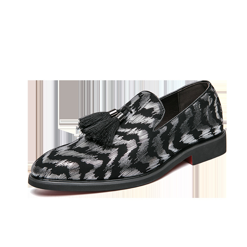 Summer pointed daily spot microfiber solid color simple black low-top viscose shoes sgs bean shoes