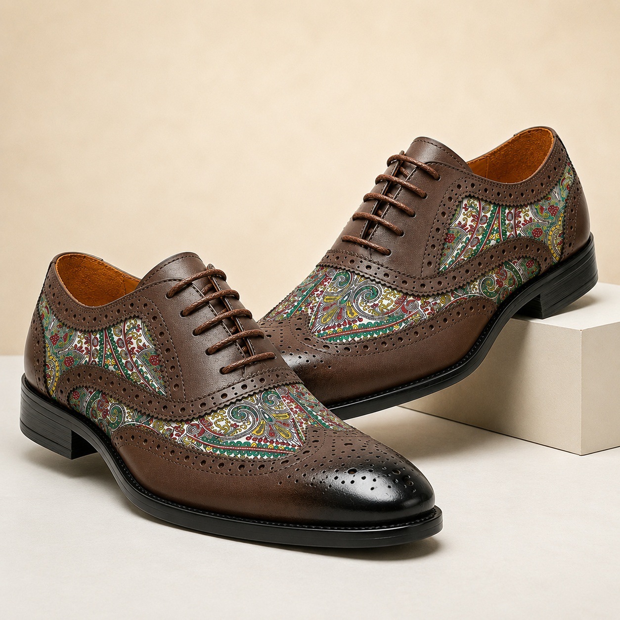 Stefano Cowhide Leather Shoes