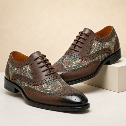 Stefano Cowhide Leather Shoes