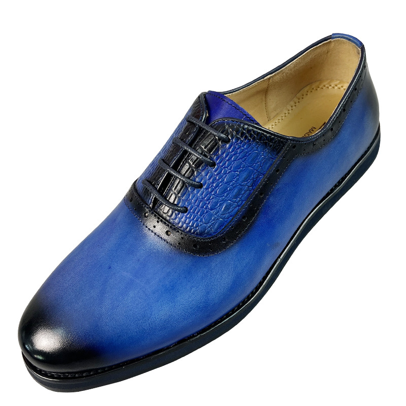 New style men's leather shoes genuine leather men's leather shoes casual fashion big brand same style first layer cowhide business men's shoes
