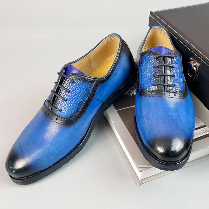 New style men's leather shoes genuine leather men's leather shoes casual fashion big brand same style first layer cowhide business men's shoes