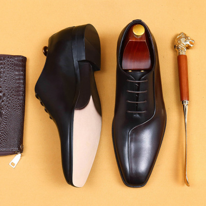 [Copy]2025 new simple and fashionable versatile men's Oxford shoes