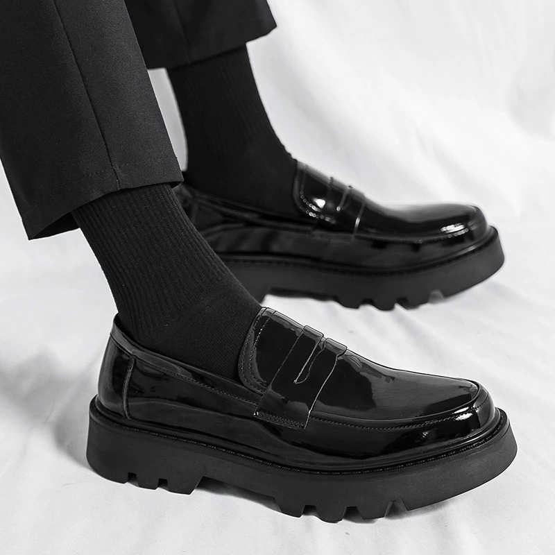 [Copy]Large size new style slip-on fashionable men's casual green loafers