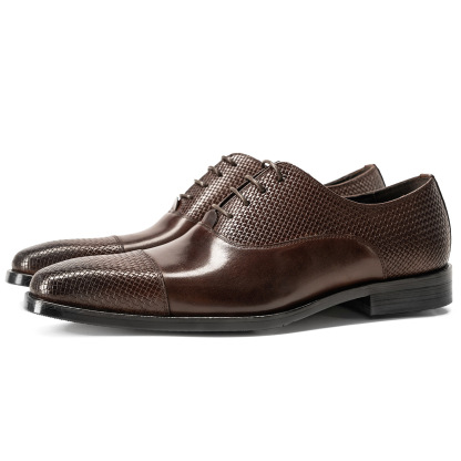 Men's business formal British style leather Oxford shoes