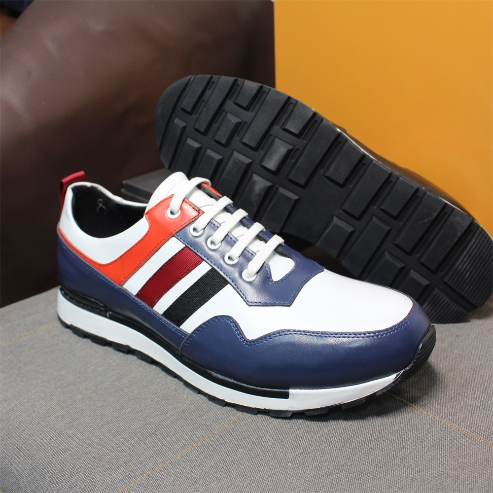[Copy]Men's stylish color matching lace-up leather shoes