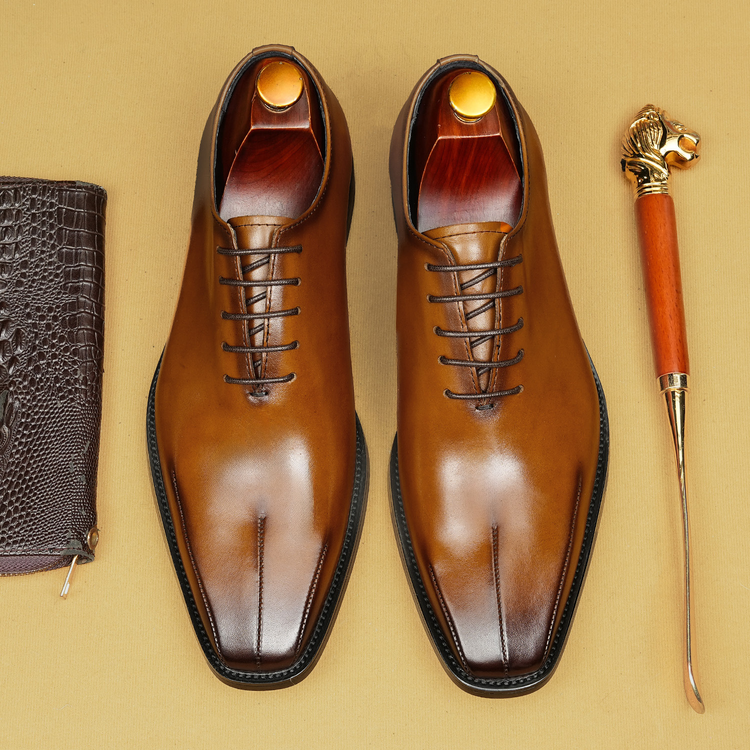 2026 New Simple Casual Genuine Leather Oxford Shoes