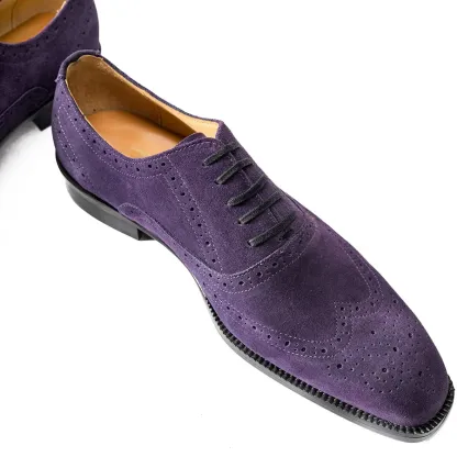 GUYSTEP™-2024 autumn new men's pointed toe British formal business frosted lace-up casual leather shoes