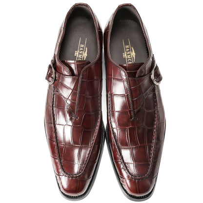 Monk shoes cowhide men's shoes new buckle leather shoes men's low-top shoes for men's fashion shoes