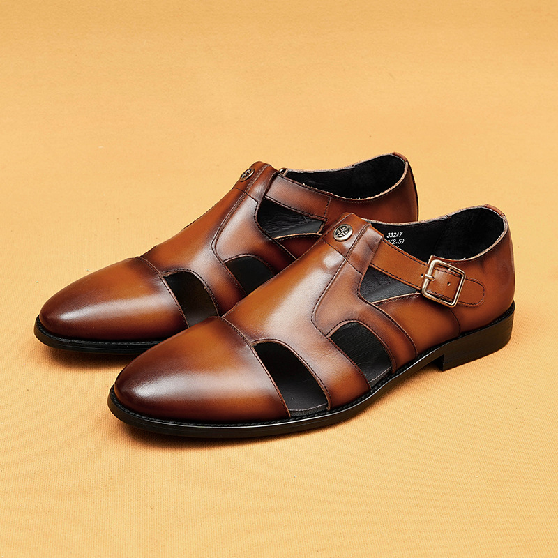 [Copy]Large Size Summer Men's Fashion Simple Hollow Breathable Casual Loafers