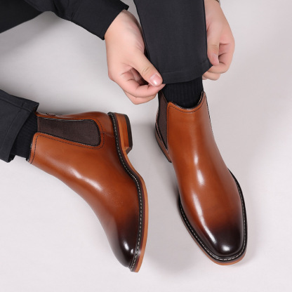 GENTLEMAN™-New Men's Formal Leather Chelsea Boots - Top Cowhide