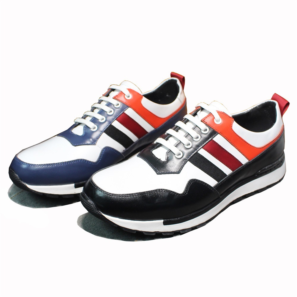 [Copy]Men's stylish color matching lace-up leather shoes
