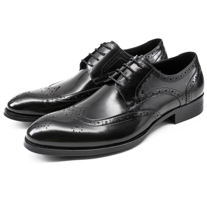 Brogue men's shoes new British style leather shoes men's leather shoes carved men's casual shoes leather shoes shoes men