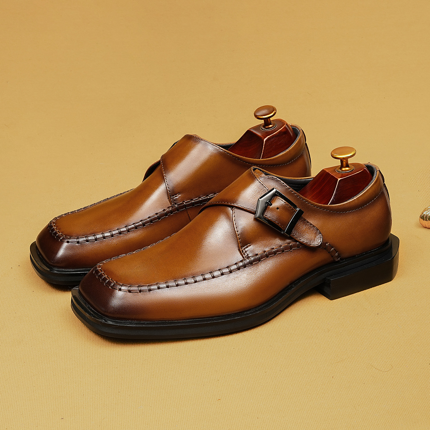 [Copy]Stylish Two-Tone Luxury Top-Grain Leather Oxford Shoes