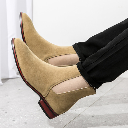 [Copy]Fashion Pointed Toe Business Casual Men's Genuine Leather Loafers