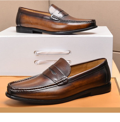 GENTLEMAN™-Large size men's soft sole and soft surface casual leather shoes | Sizes include US14, US15, US16 (EU48, EU49, EU50)