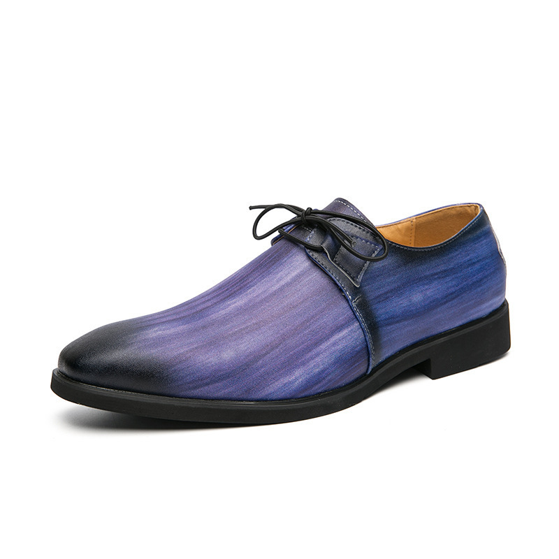 British Pointed Lace Up Leather Shoes