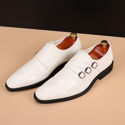 Factory direct sales of new summer business casual men's leather shoes foreign trade cross-border large size one piece wholesale
