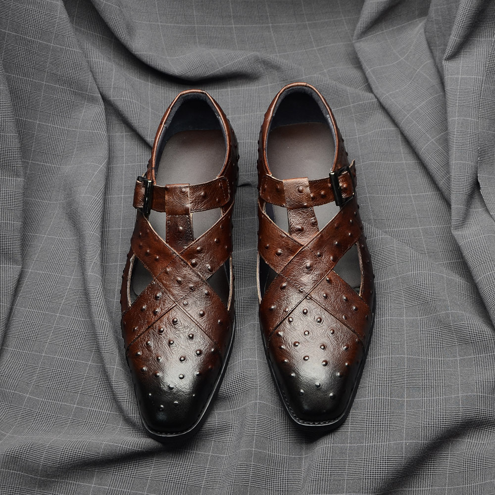 Men's outdoor casual leather sandals