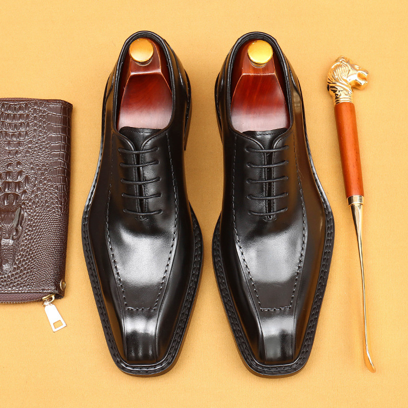 Vintage Business Formal Leather Oxford Shoes
