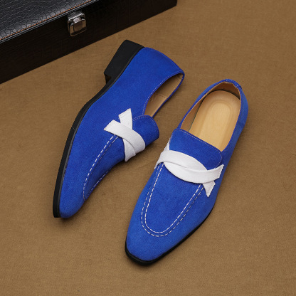 GUYSTEP™Men's classic design blue loafers