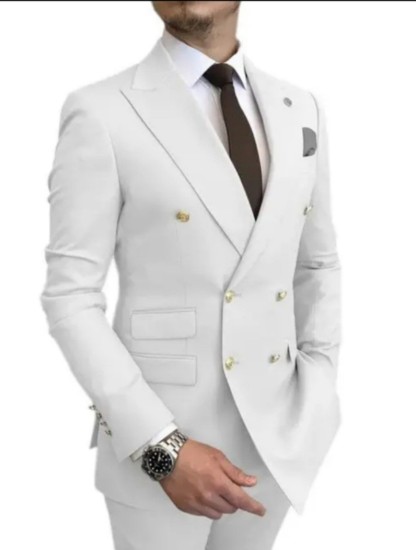 Men's two-piece suit 2024 new cross-border wedding groom best man suit men's business Korean suit