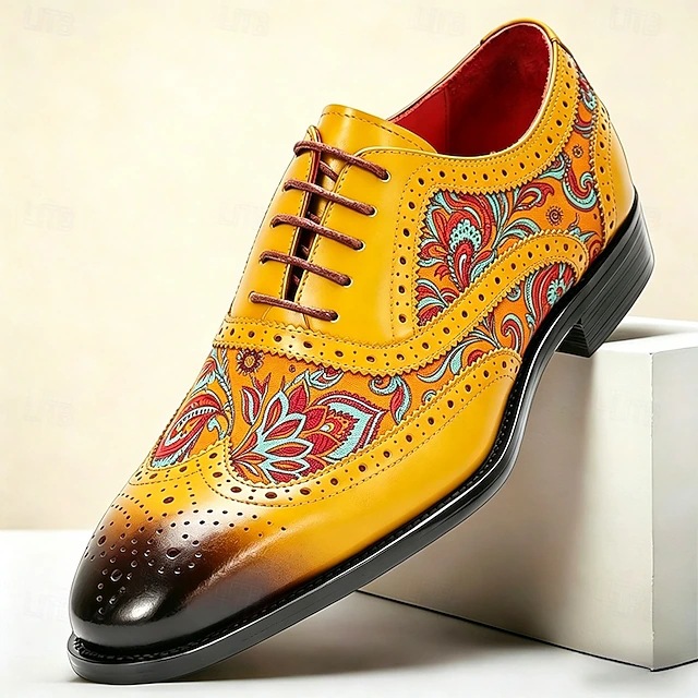 Men's casual British style formal versatile genuine leather shoes