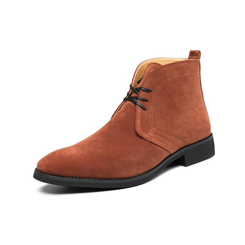 GENTLEMAN™Large size casual mid-cut lace-up boots