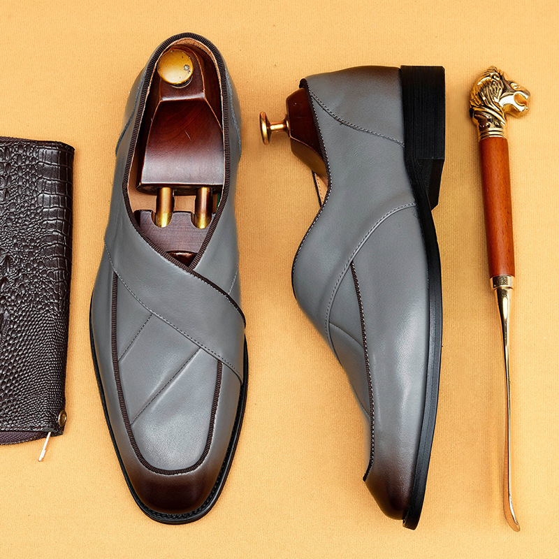 2025 new men's casual leather loafers