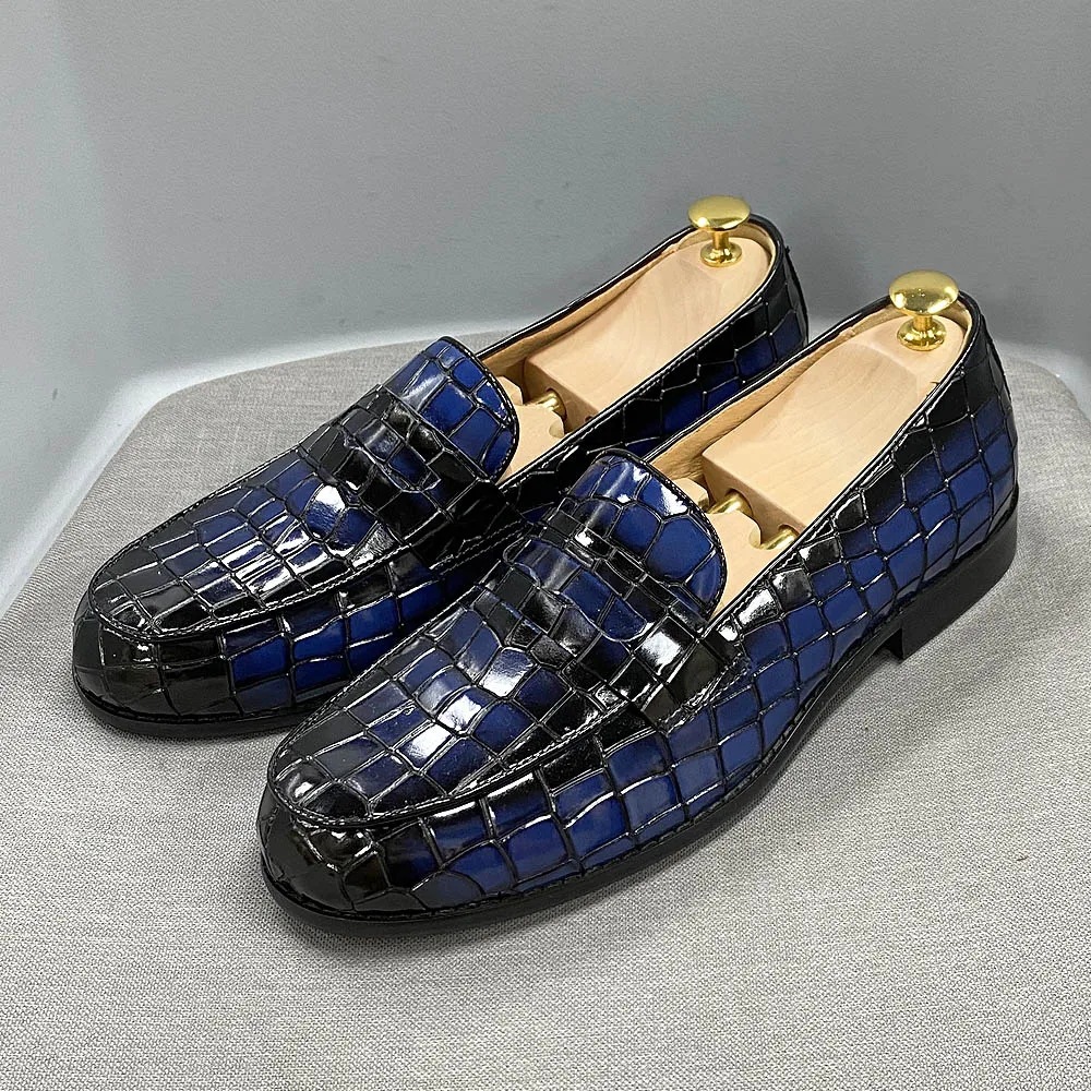 Lastello Cowhide Leather Loafers