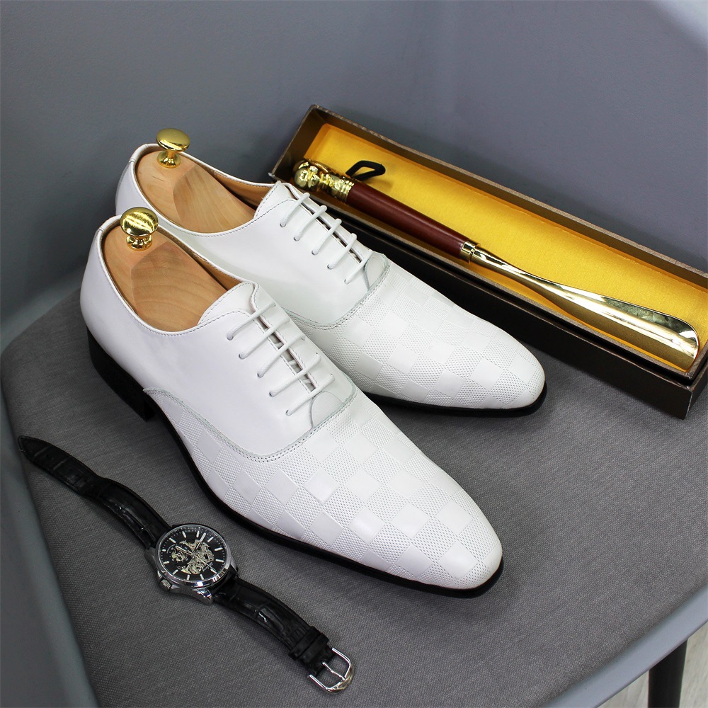 Men's business fashion casual hot selling genuine leather handmade Oxford shoes