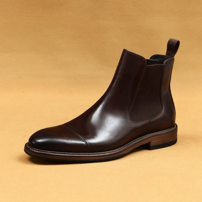 [Copy]Men's Genuine Leather Wingtip Derby Shoes—Two-Tone Brogue Derbies Suitable for Weddings and Business Occasions