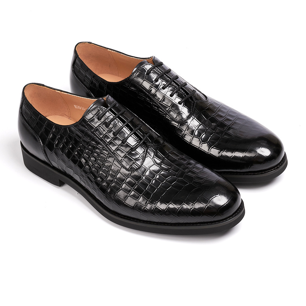 Men's business leather shoes genuine leather first layer cowhide versatile fashion breathable Oxford shoes