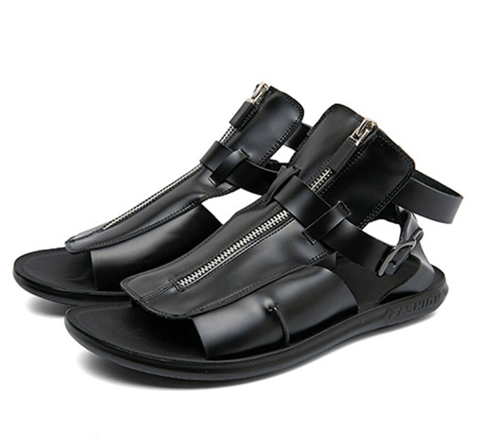 GUYSTEP™Large size men's zipper casual hollow breathable sandals