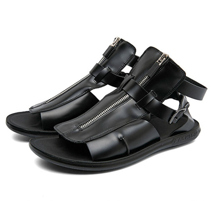 GUYSTEP™Large size men's zipper casual hollow breathable sandals